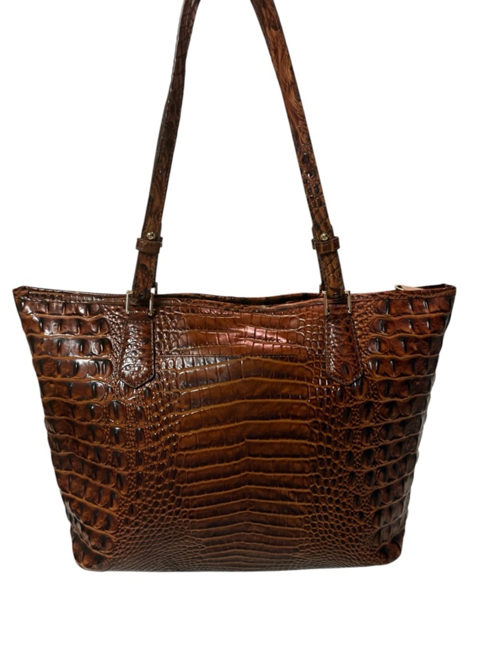 Brahmin Medium Asher Tote in Pecan Melbourne Leather - Clean & Dust Bag Included - Picture 4 of 9